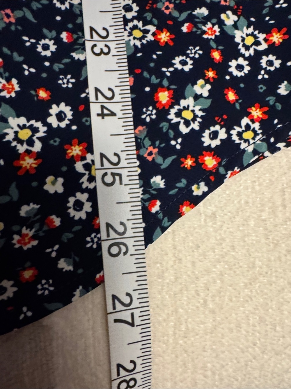 Floral Button-Front Blouse - Navy Multi - Picture 7 of 7